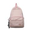 Simple and Versatile Ins Campus Style Backpack Female, Solid Color Large-capacity High School Student Schoolbag Casual Computer Backpack