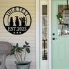 Desert Inspired Metal Wall Art with Custom Family Name 2025 Sturdy Indoor Outdoor Home Decor Nature Theme