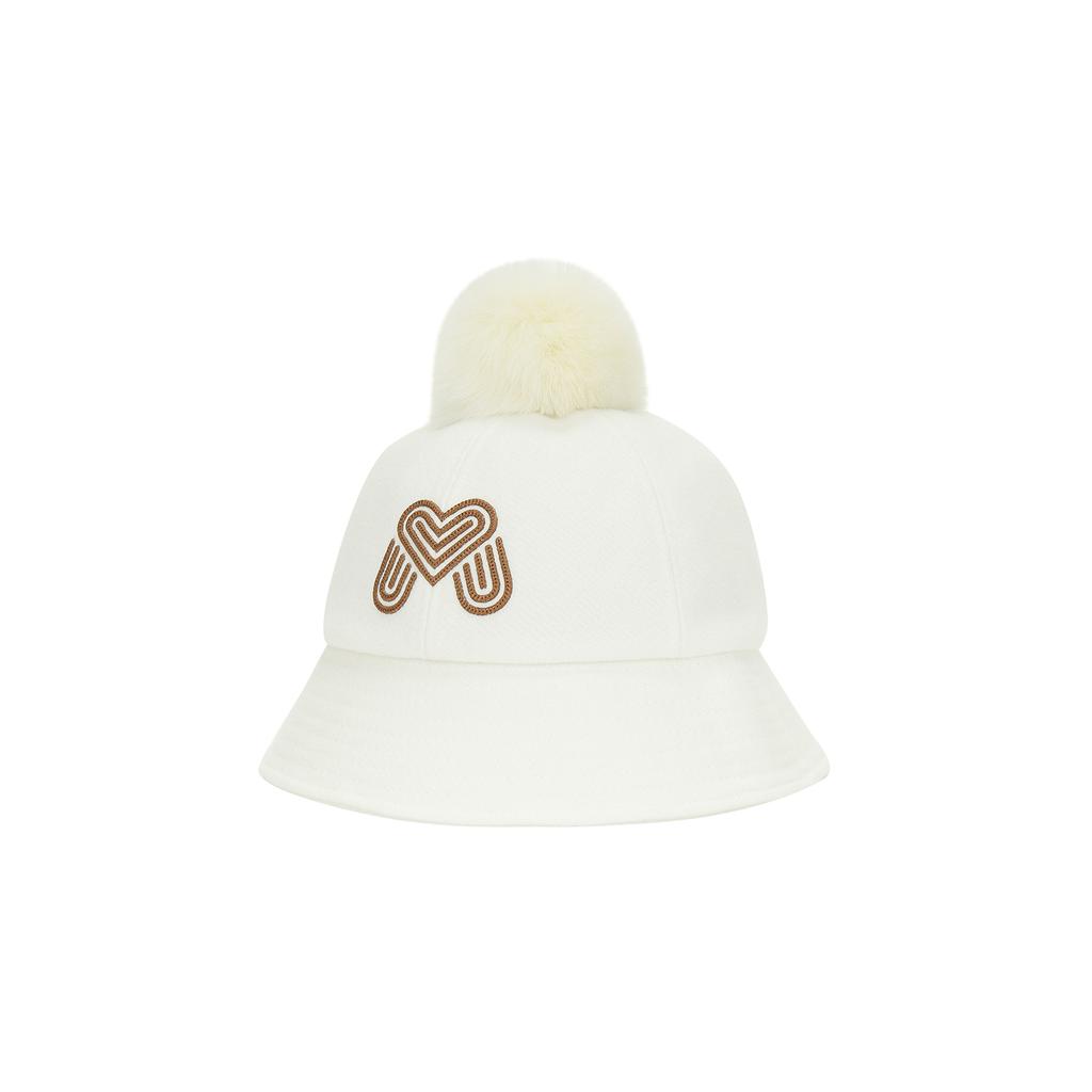 MARTINE GOLF Wool Symbol Bucket Hat_Off-White