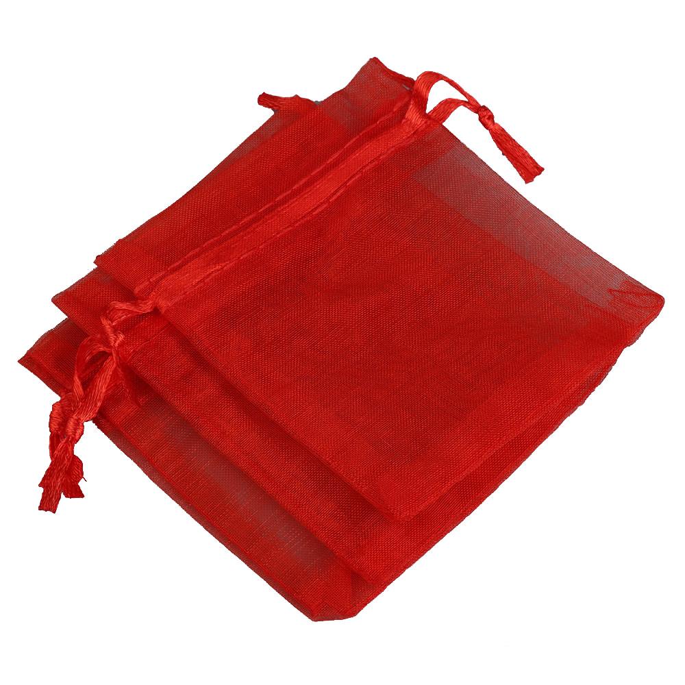50pcs/lot Organza Gift Bag For Jewelry 24 Colors Drawstring Pouches For Wedding Christmas Candy Gift Bags Jewelry Packing