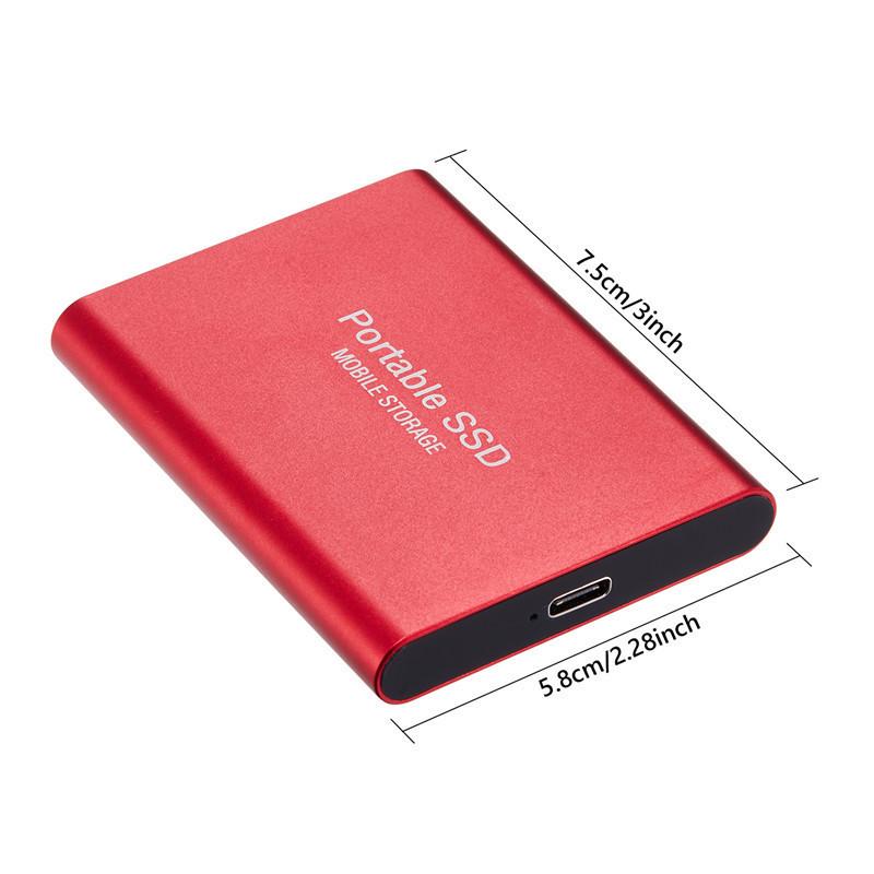 Exclusive Cross-Border Ultra-Thin High-Speed SSD Mobile Hard Drive Expansion - Large Capacity, Brand New Solid State Drive