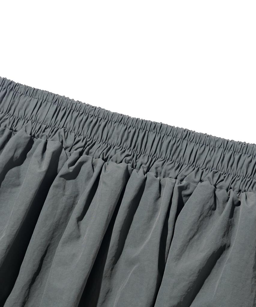 Road Road Summer Elastic Washer Long Skirt (Charcoal)
