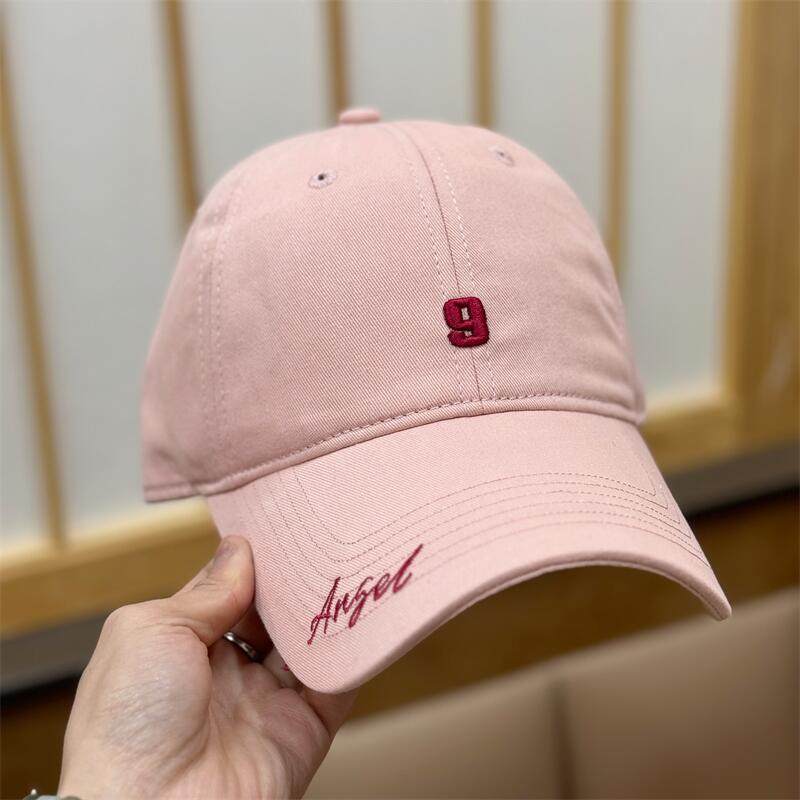 Spring And Summer Embroidery 9 Digital Baseball Hats For Men And Women Simple Casual And Versatile Face Small Sunshade Sunscreen