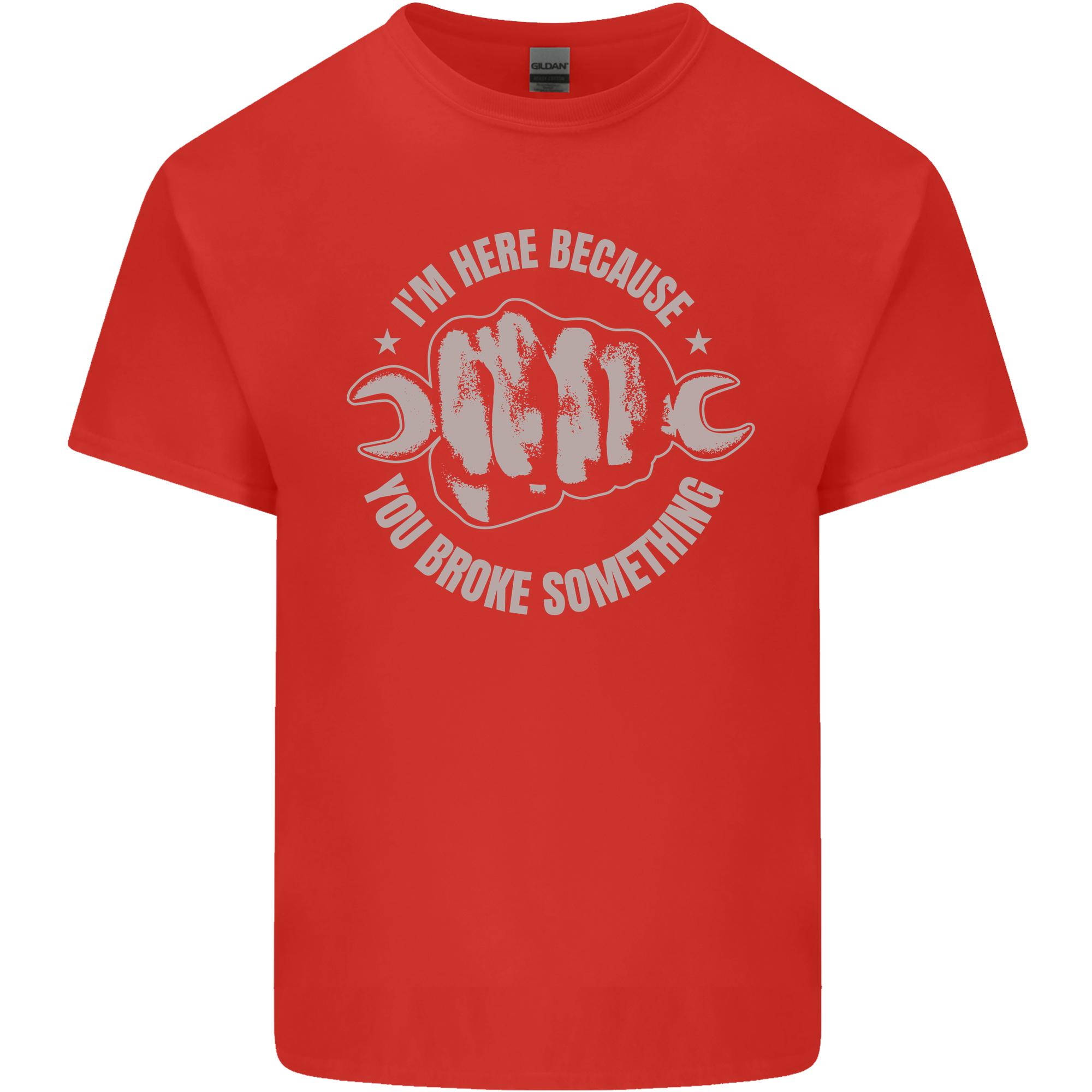 Funny Mechanic You Broke Something Unisexs Light Cotton Tshirt S