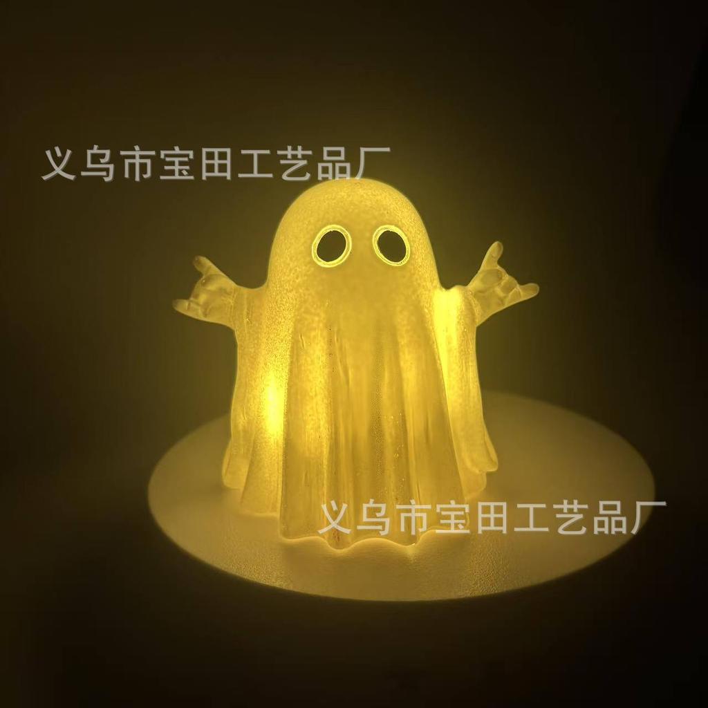 New product cute white ghost party decoration garden ornament study desktop decoration small ornament