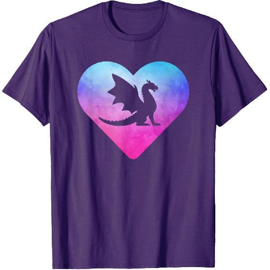 Women or Girls Cute Dragon T-Shirt