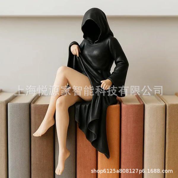 Mysterious Statue Gothic Mysterious Sculpture Garden or Bookshelf Decoration Explosion