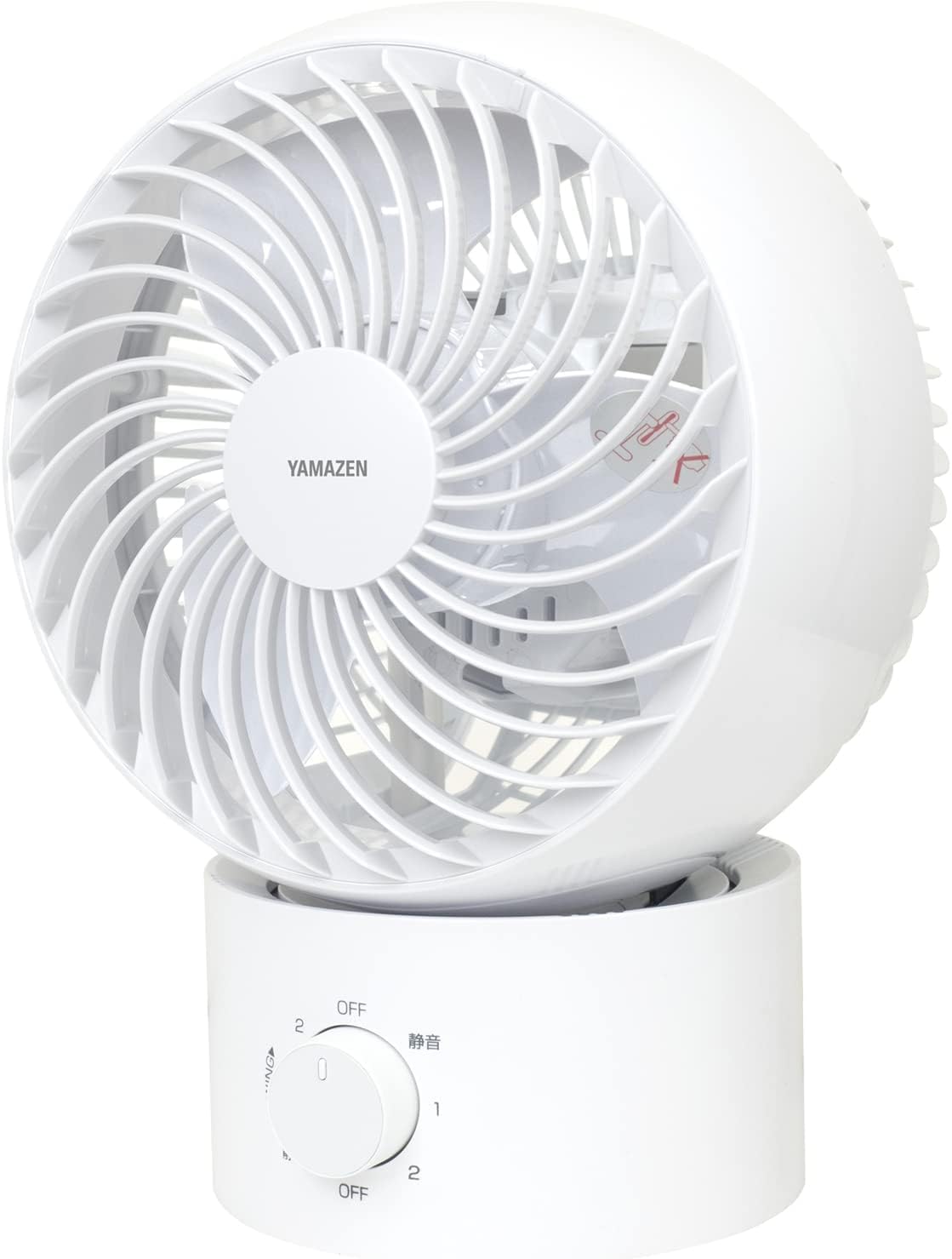 

Washable 18 Tatami Tatami Easy to Angle 3 Levels of Air Volume White [Yamazen] Circulator, Quiet, (Ventilation/Air Circulation), Clean, Left/Right білий