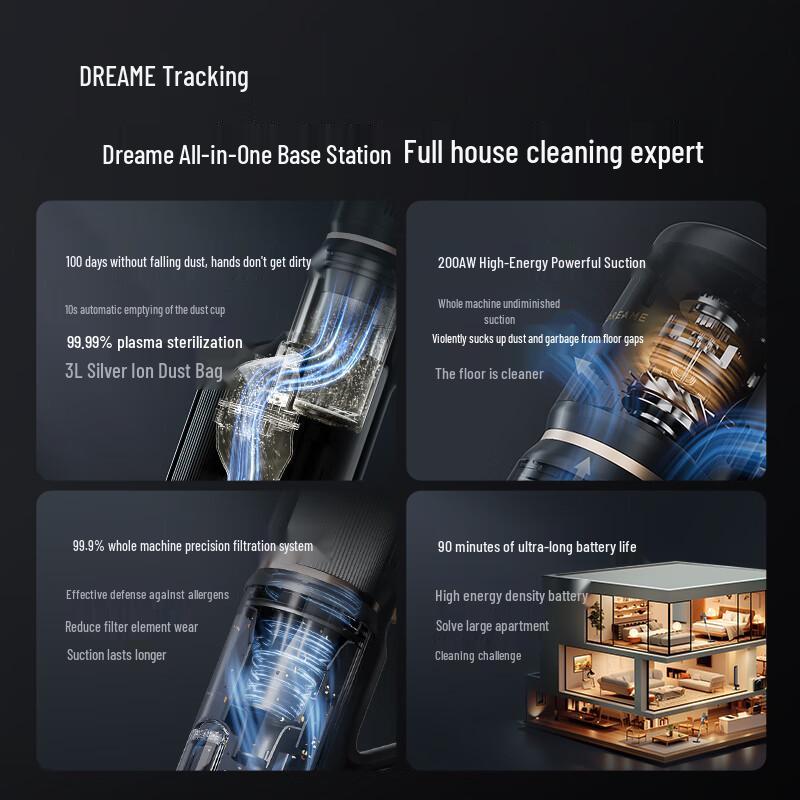 Dreame Station Enhanced Cordless Self-Emptying Vacuum