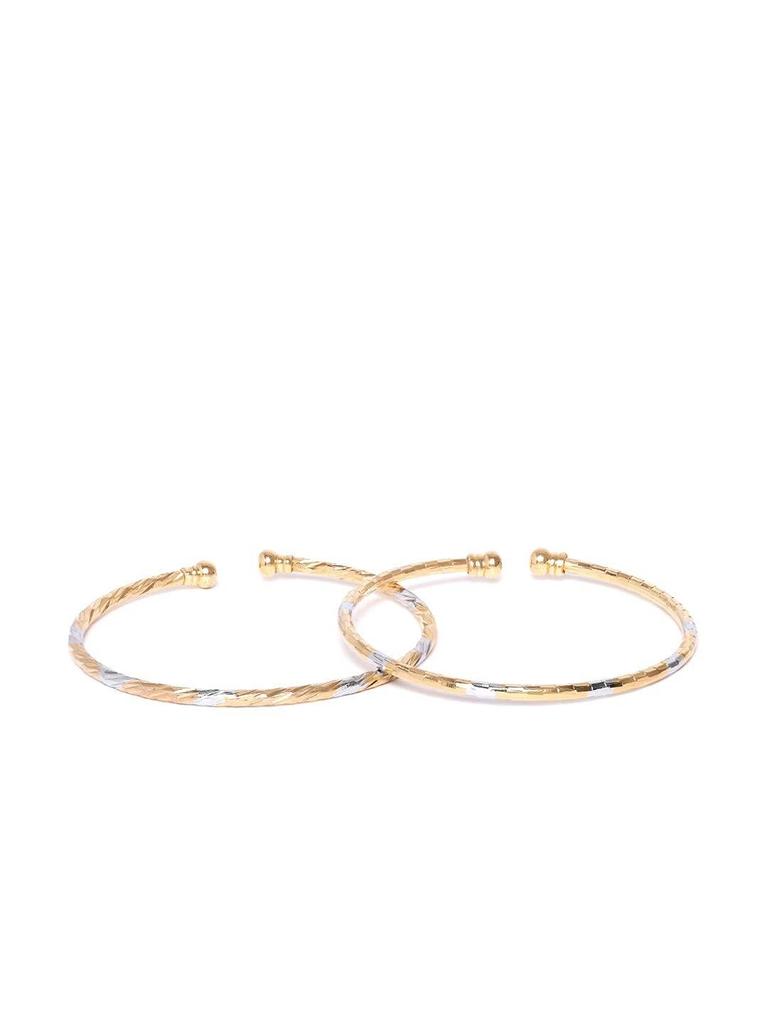 Schmuck für Frauen Silber und Gold Verstellbares Armband Kombi aus Zwei für Mädchen und Frauen