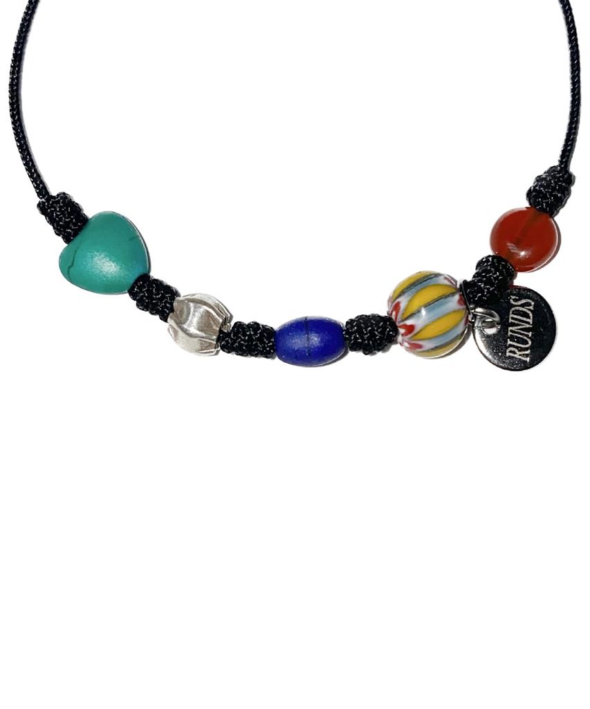 Runds Black Black Gemstone Bracelet