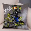 Capa de almofada para esportes radicais, capa decorativa de desenho animado para motocicleta, fronha de poliéster, cor móvel, bicicleta, sofá, casa, carro