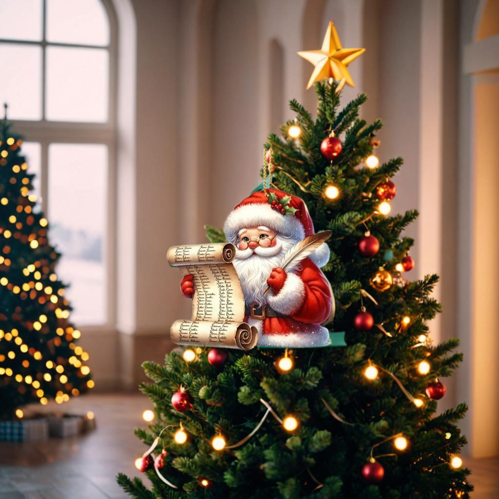 Bag Charm Reusable Christmas Ornament Santa Claus Pendant Creative Car Ornament For Gift-Giving Holiday Event Christmas Party
