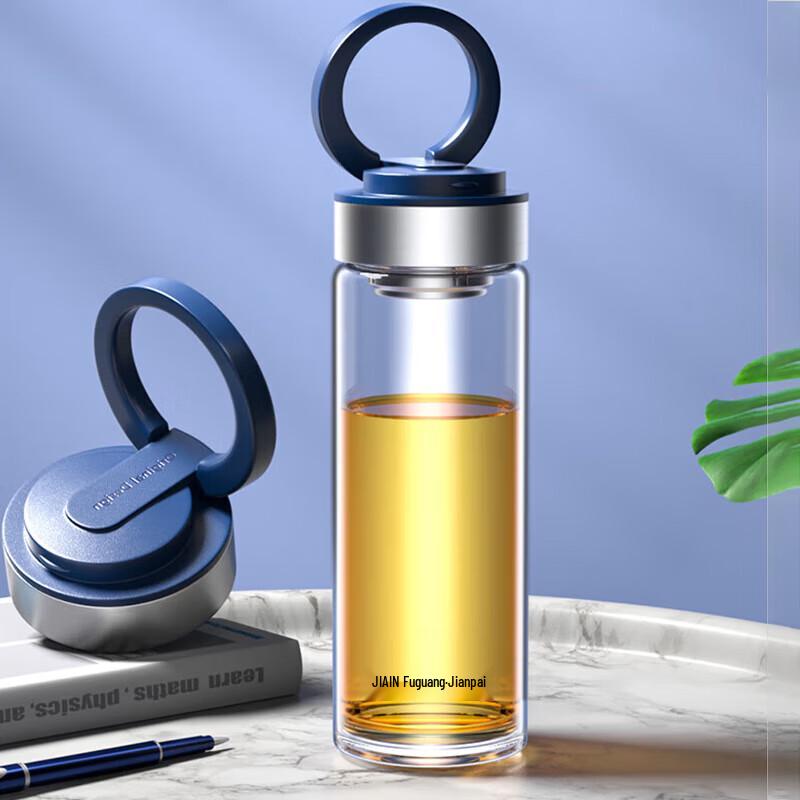 FUGUANG 440ml Single-Layer Glass Tea Infuser Bottle