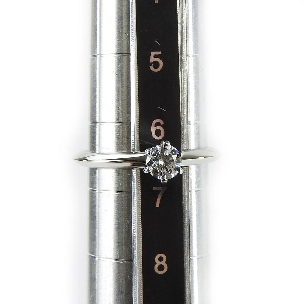 Used TIFFANY&Co. Ring setting Solitaire EU#46.5 Pt950Platinum/diamond 3.1g Platinum Platinum jewelry