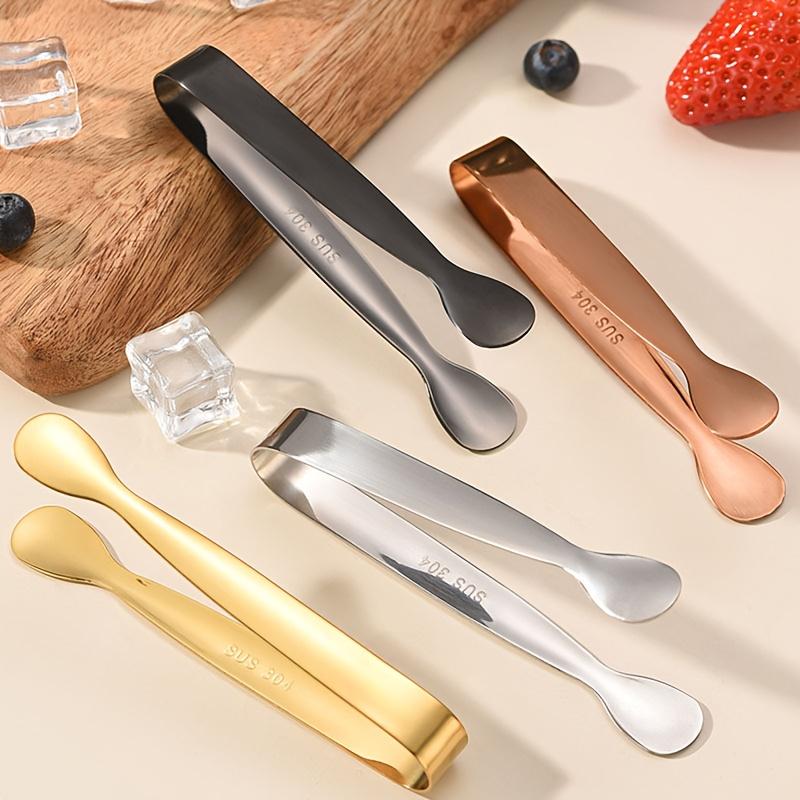304 stainless steel ice tongs, sugar cube tongs, thickened 11cm, burr-free food tongs, towel tongs, ice tongs, ice bucket tongs