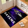 Baltimore Ravens Carpet Door Mat for Living Room or Bedroom Protective Mat Under Chair Office Decoration Christmas Gift Birthday Present