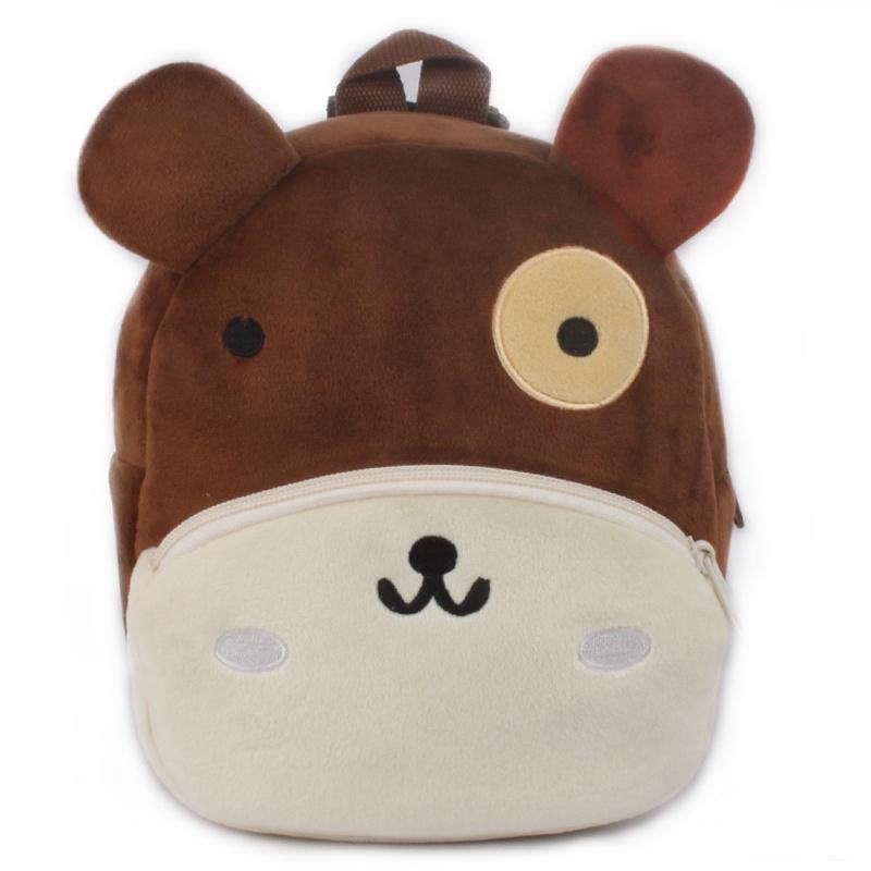 Adorable 3d Cartoon Animal Backpack For Toddlers With Soft Plush Material