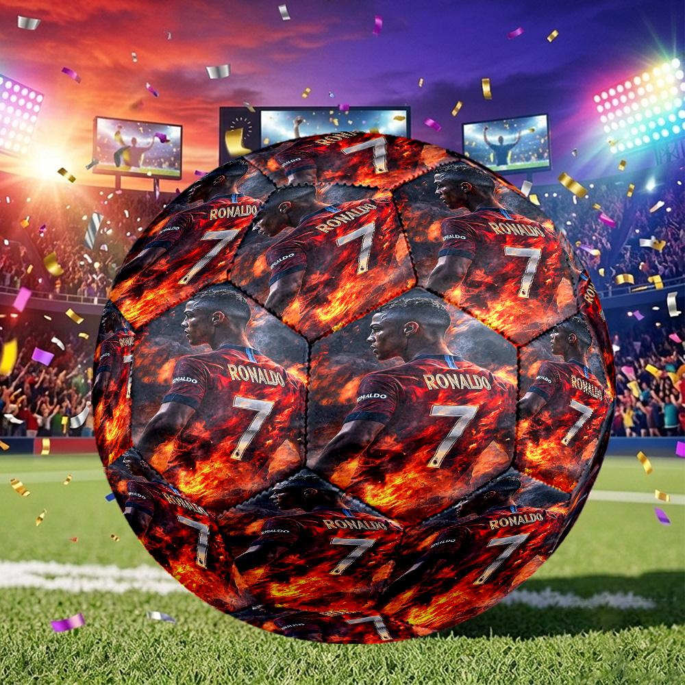 1pc Cr Football Legend Soccer Ball Size 5, Suitable for Practice Matches/tournament Training,Lightweight and Durable. Cl7021