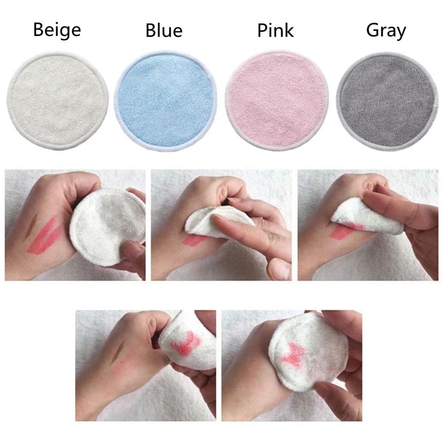 12PCS Reusable Rounds Makeup Remover Pads for All Skin Types Facial Cleansing Skincare Pads with Laundry Bag Beauty Essentials