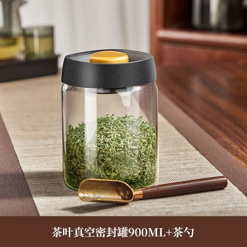 Youluo Glass Vacuum Sealed Tea Can