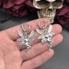 Punk Vintage Butterfly Fairy Angel Earrings Grunge Ladies Anime Jewelry Y2k Aesthetic Accessories Goth Gothic Accessories