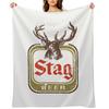 Stag Beer T-Shirt Throw Blanket Decorative Sofas Polar Bed Fashionable For Decorative Sofa Blankets
