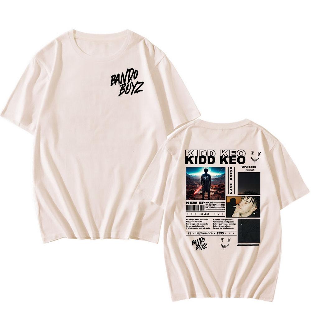 Męskie koszulki Bando Boyz Free Tour 2025 T-shirt Kidd Keo Koszulka z nadrukiem graficznym Letni T-shirt z krótkim rękawem Bawełniany T-shirt Streetwear