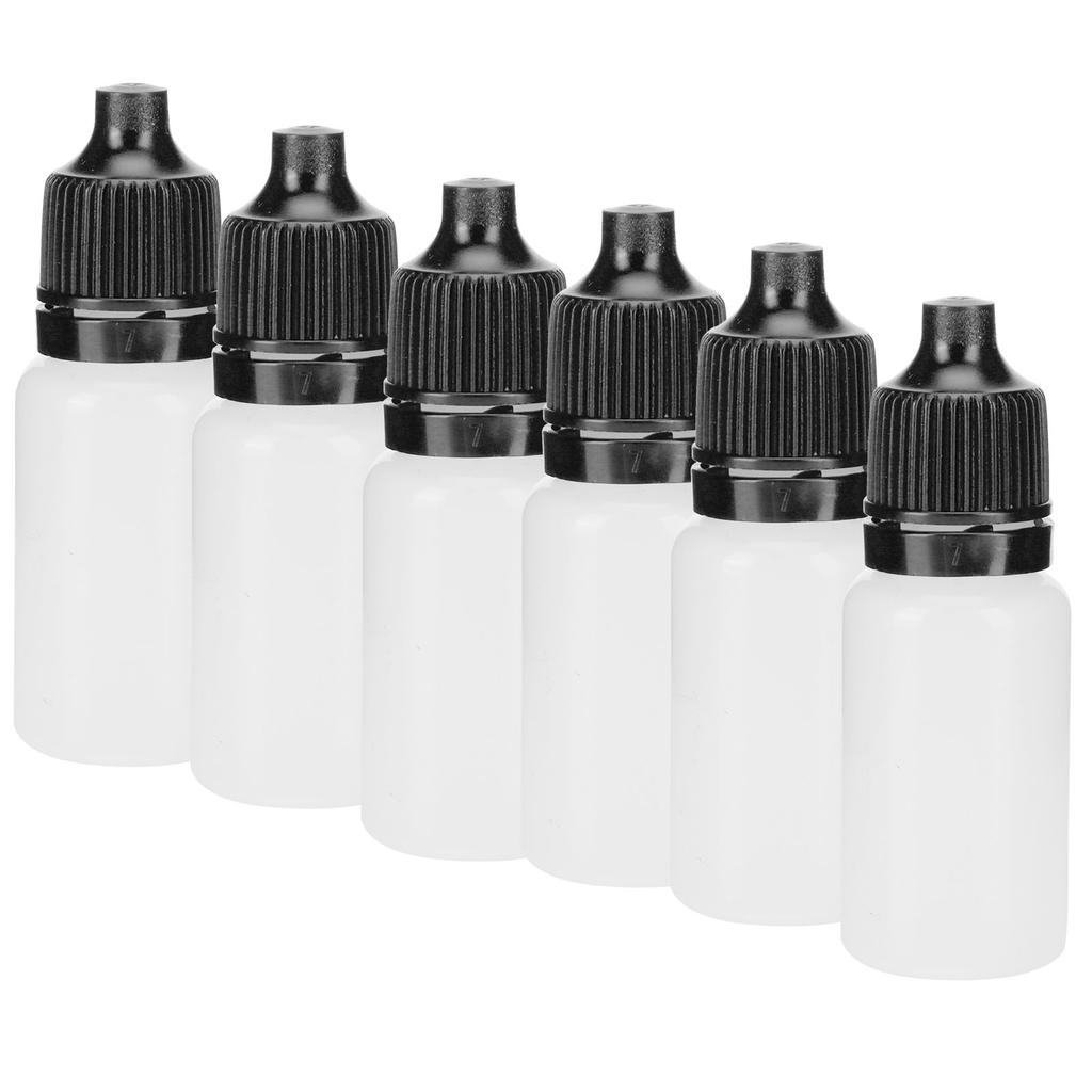 50 flaconi contagocce vuoti da 5 ml, flaconi per liquidi oculari comprimibili, con tappo e tappo