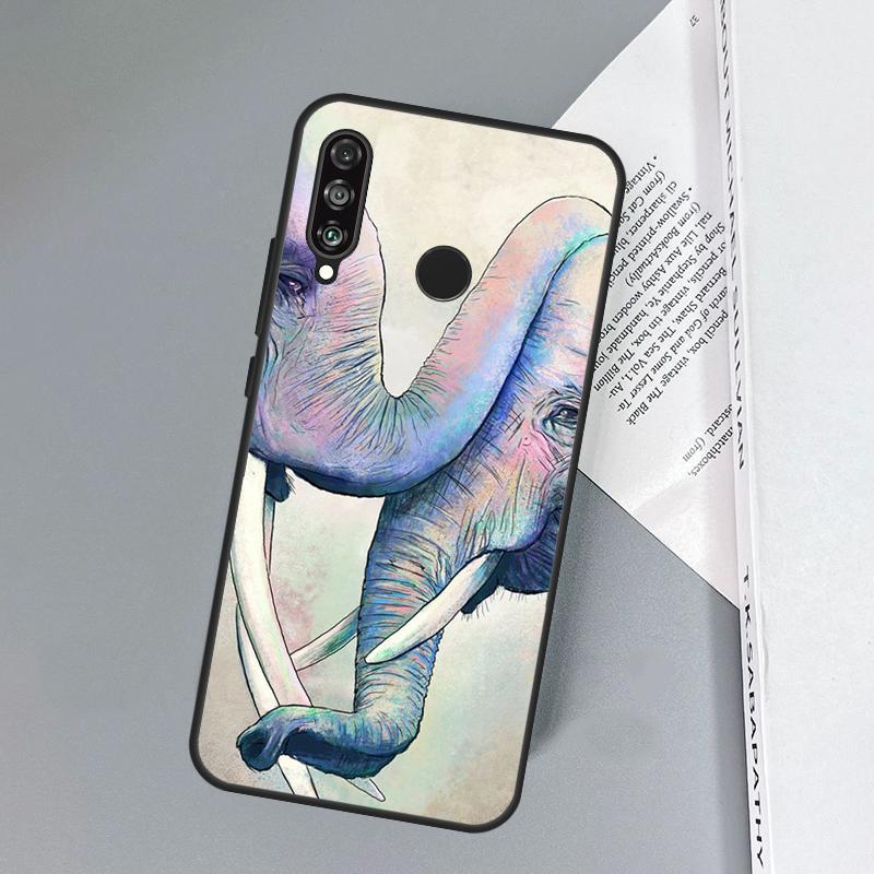 Elephant Theme Print For Huawei Nova 11i 12i 12s 8i 7i Y73 Y70 Y90 Y60 Y72 Y61 Y91 9 10 SE P30 Pro P40 Lite Case