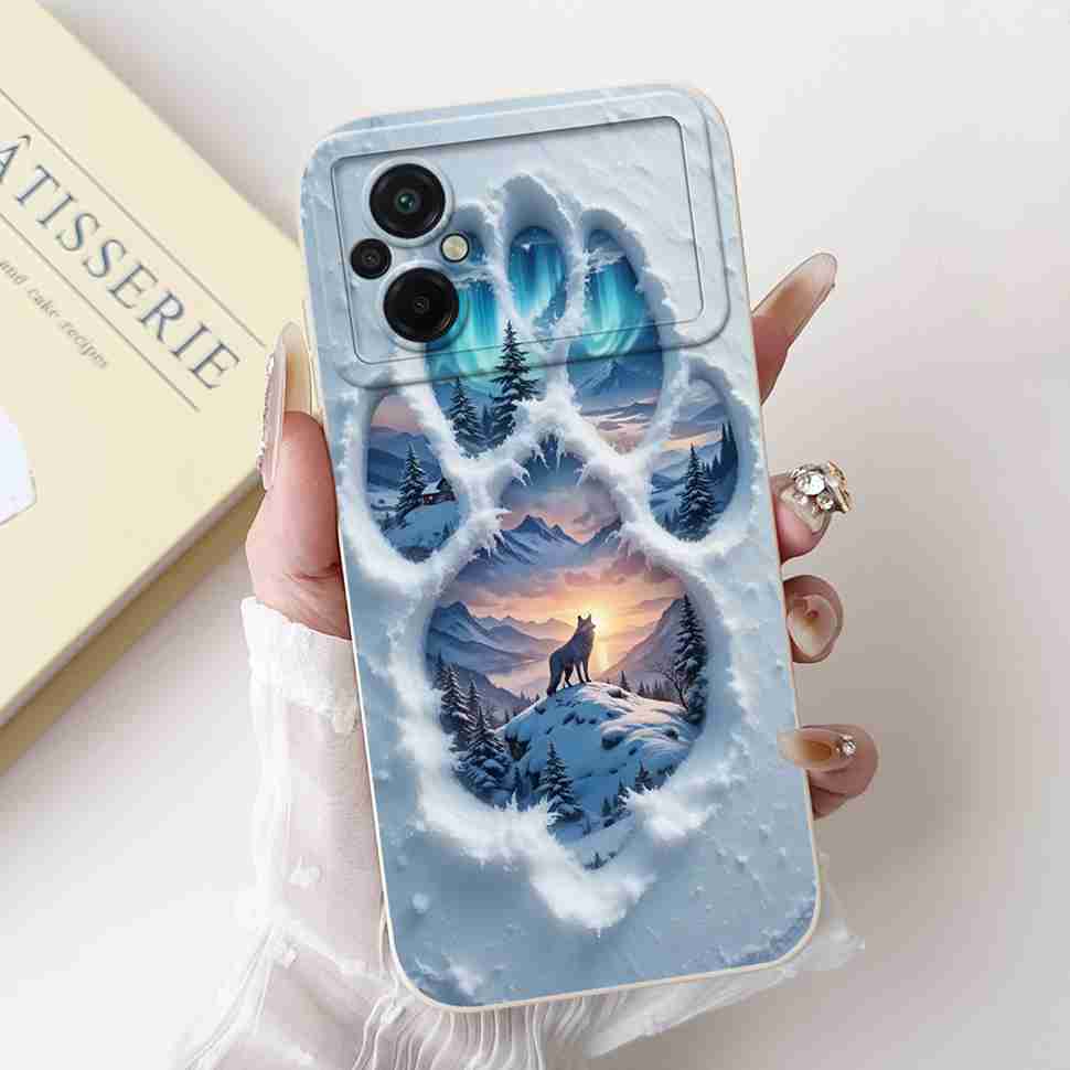 For Xiaomi Poco M5 4G Case Fashion Painting Flower Soft Silicone Back Cover For Xiaomi PocoM5 POCO M5 4G Shockproof Phone Cases