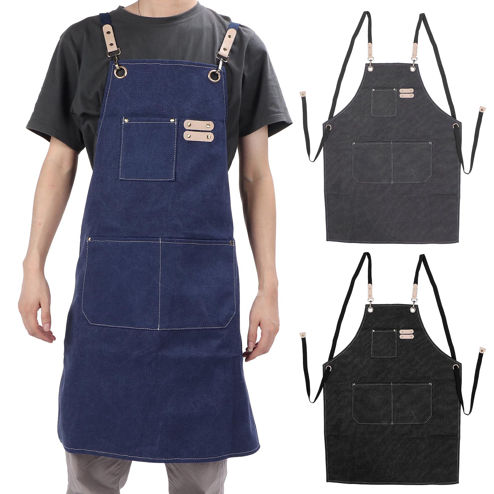 Фартук из хлопкового полотна с регулируемой спинкой — фото 9