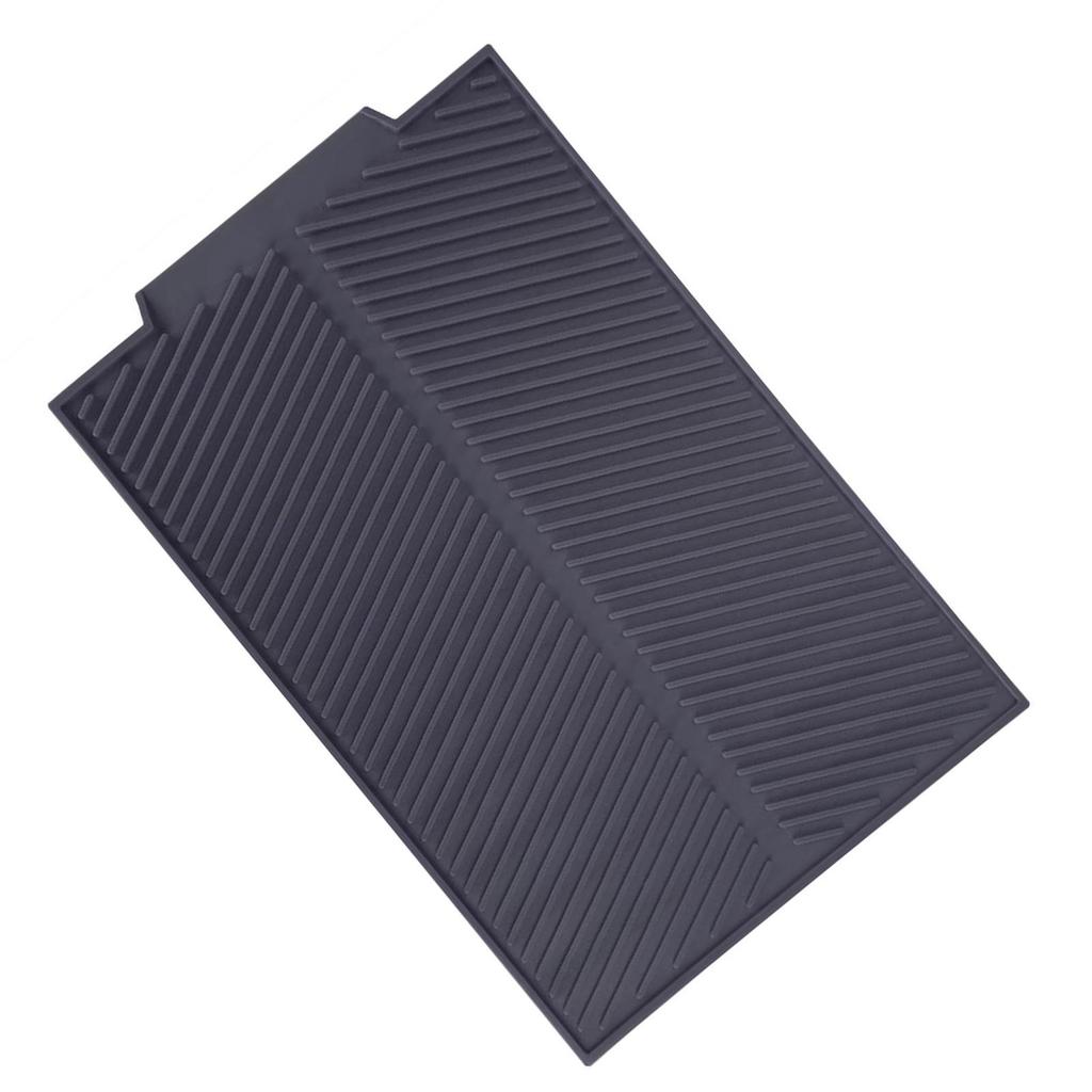 Rectangle Silicone Drain Mat Drying Dishes Pad Heat Resistant Slip proof Tray