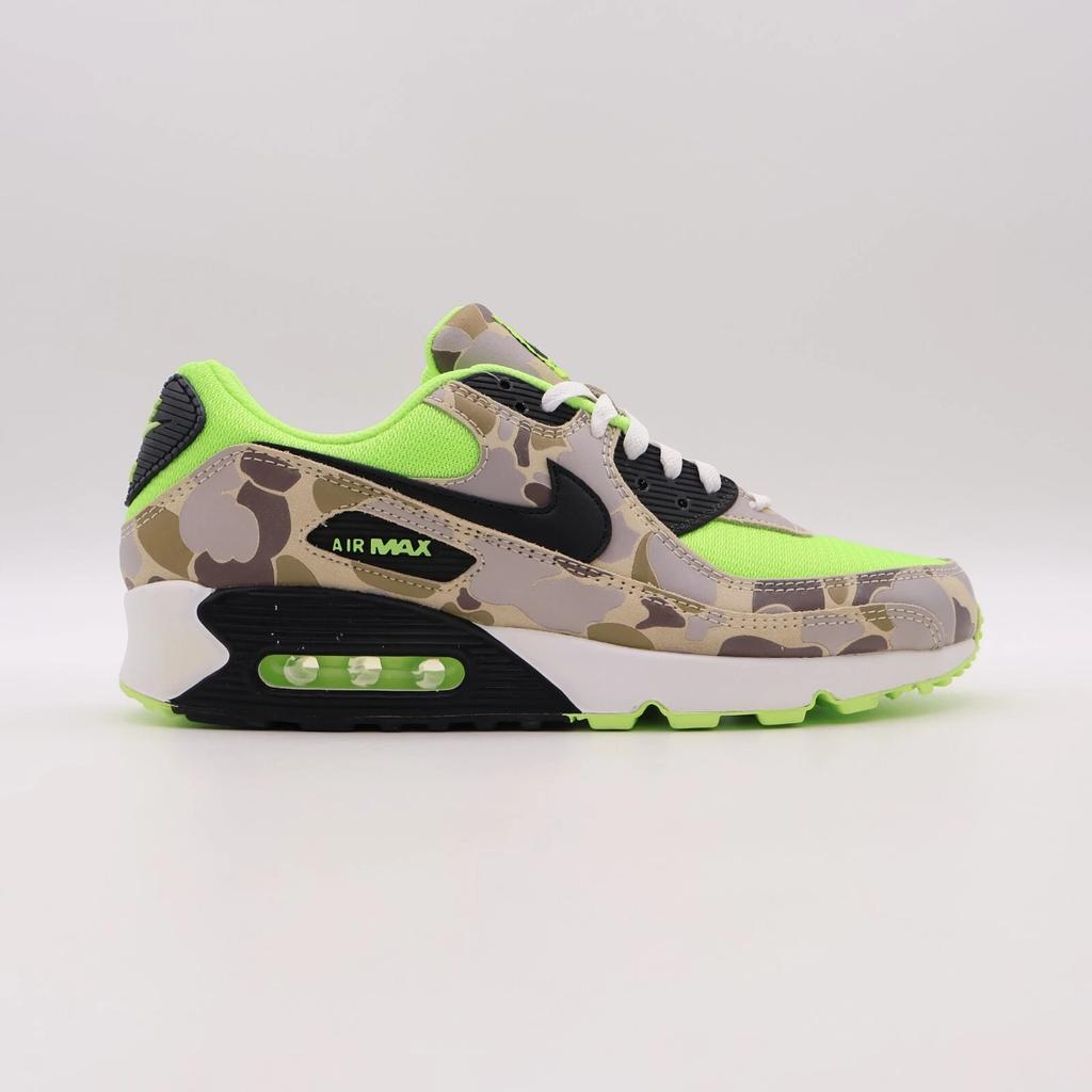 CW4039-300 Nike Air Max 90 Green Camo Ghost Green Black White (Men's)