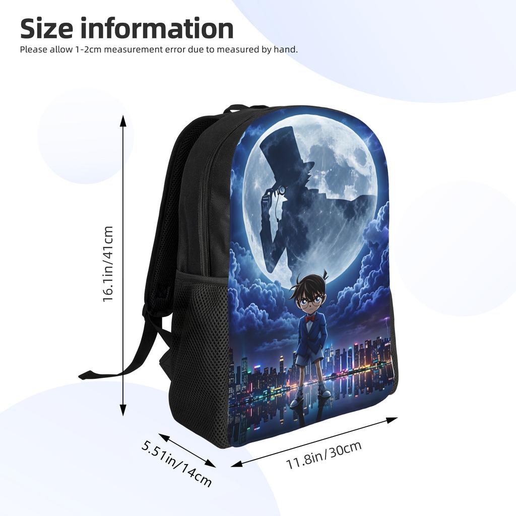 Detectives Conans Rucksack College Knapsacks Male Unique Learner Bags Designer Cushy Rucksack Made with Attention to Detail