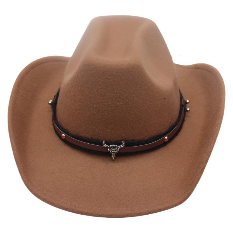 British Celebrity Style High-End Top Hat Tibetan Bull Head Accessories Travel Mountaineering Sun Protection Hat