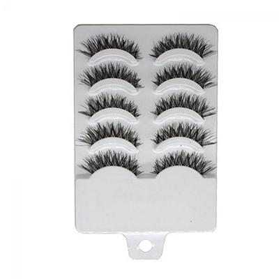 5Pairs New Cosmetic Handmade Thick Natural Eye Makeup Tool Long False Eyelashes
