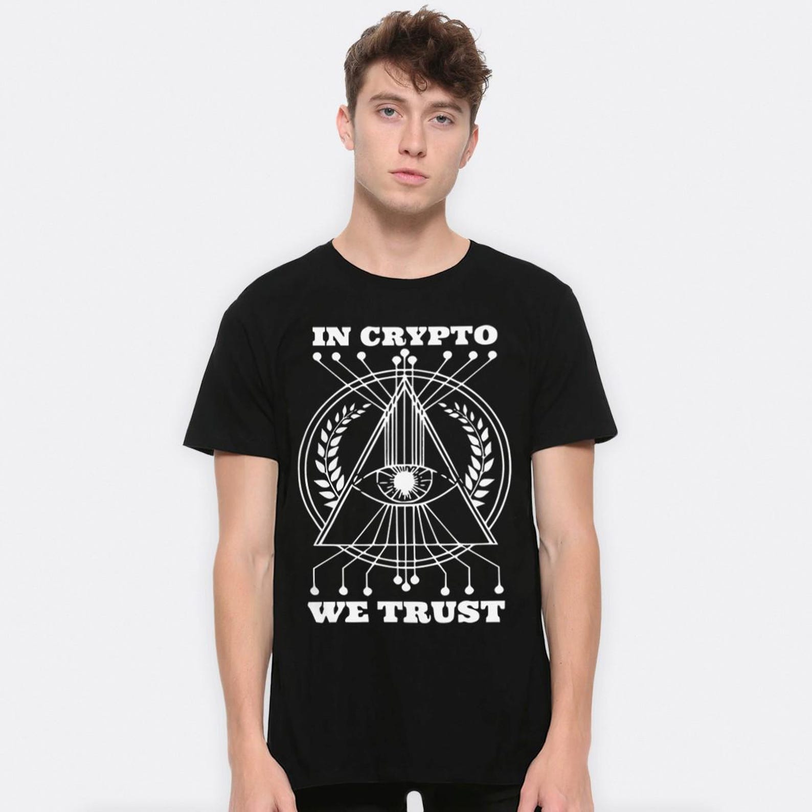 In Crypto We Trust T-Shirt, Men s and Women s Sizes (BTC-86781) 2XL