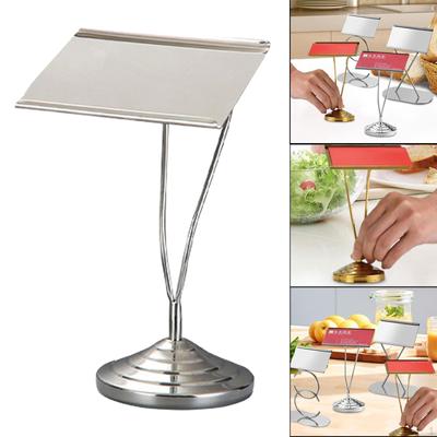 Place Card Holder Multifunction Table Number Stainless Steel for Anniversary Dining