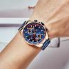 Top Luxury With Box MINI FOCUS Brand Men's Watch Luminous Waterproof Men's Quartz Watch 0218G
