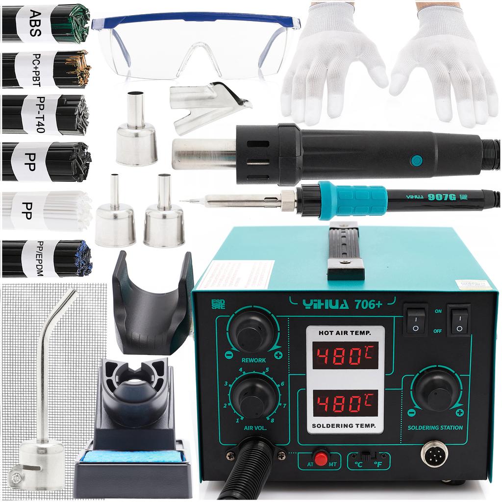 Zestaw Stacja Lutownicza Yihua 706+ Groty Kit10