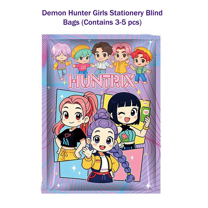 Kpop Demon Hunters Stationery Blind Bag Set Cute Surprise School Supplies Mystery Anime Study Gift Pack For Students & Fans