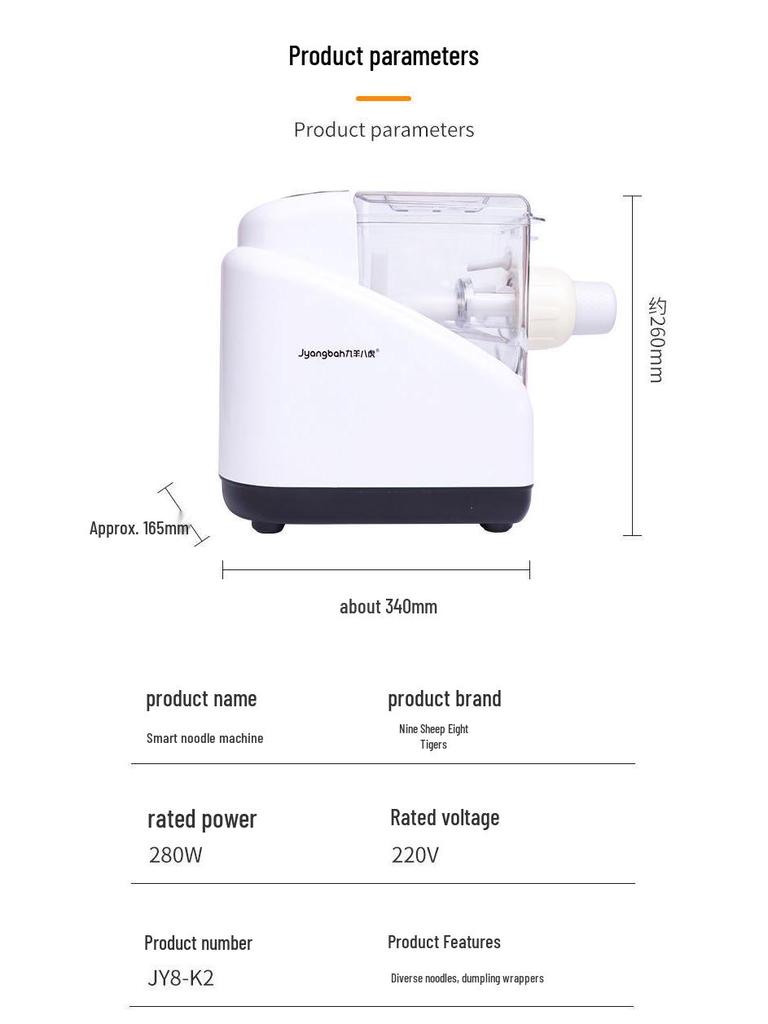 Volautomatische Multifunctionele Elektrische Noedel- en Deegmachine