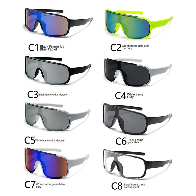 Children's Cycling Personality Sunglasses UV Protection Boys Girls Sports Sun Glasses Riding Goggles Large Frame Eyeglasses For Kids 3-12 Years Old