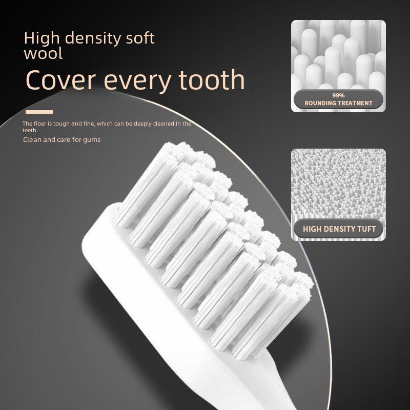 Jian Elektrisches Zahnbürstenset: Wiederaufladbare Schallzahnbürsten für Erwachsene und Paare, Schwarz und Weiß – Kostenloser Versand