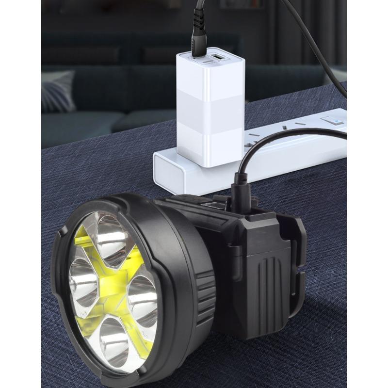 New Super Bright Intelligent Induction Headlamp Fishing Headlamp High Power Rechargeable Phone USB Charging Headlamp Night Home
