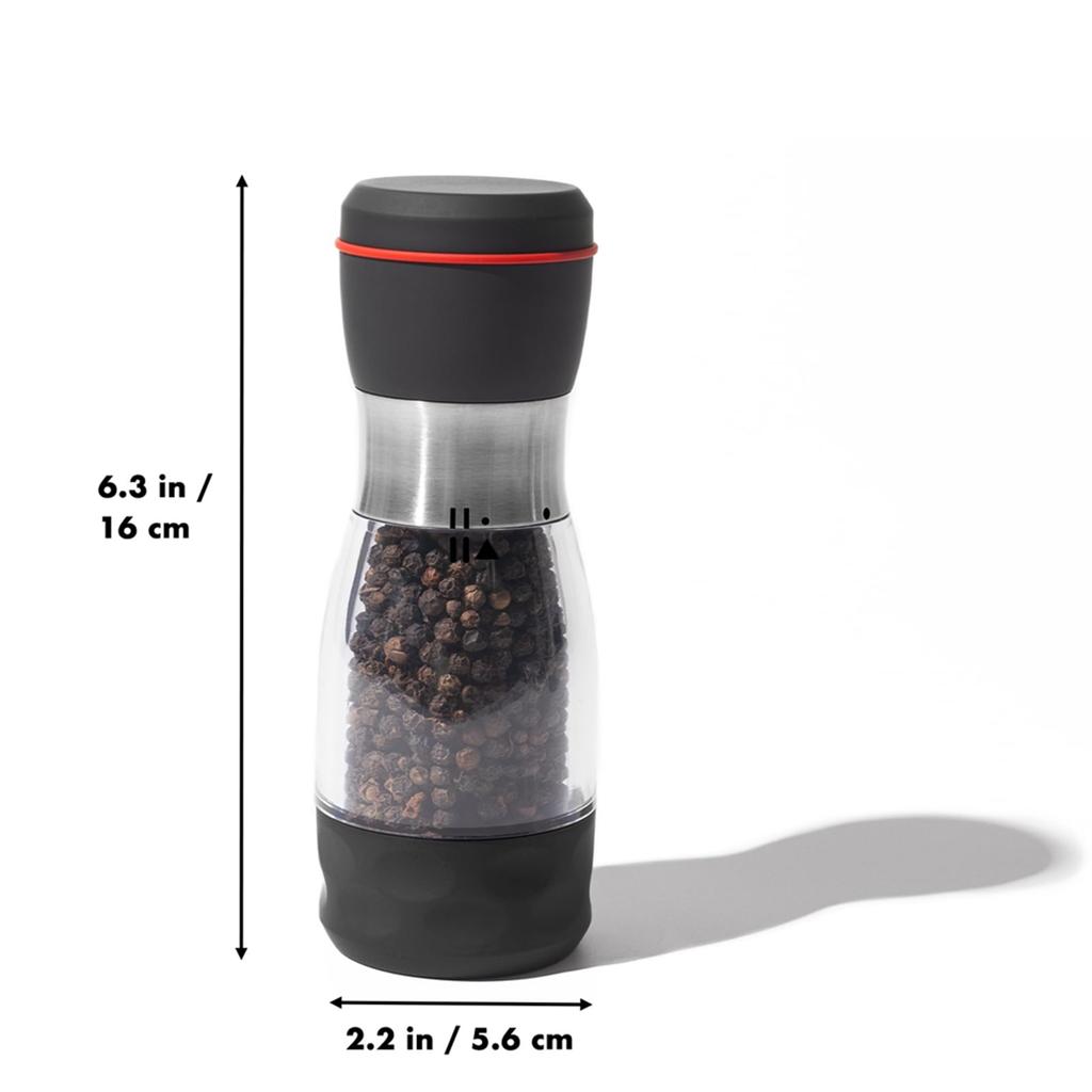 2025+ External Adjustable Pepper Grinder, Comfortable Pepper Grinder Manual for Pepper, Salt and Other Spices