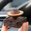Black Walnut Planet Diffuser: Wooden Aromatherapy Ornament for Car and Home