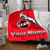1pc 1.FC Kaiserslautern Blanket with Custom Name, Gift, for Men and Women, Soft Blanket, Good for Sofa Bed Couch Travel, Lightweight Flannel Blanket