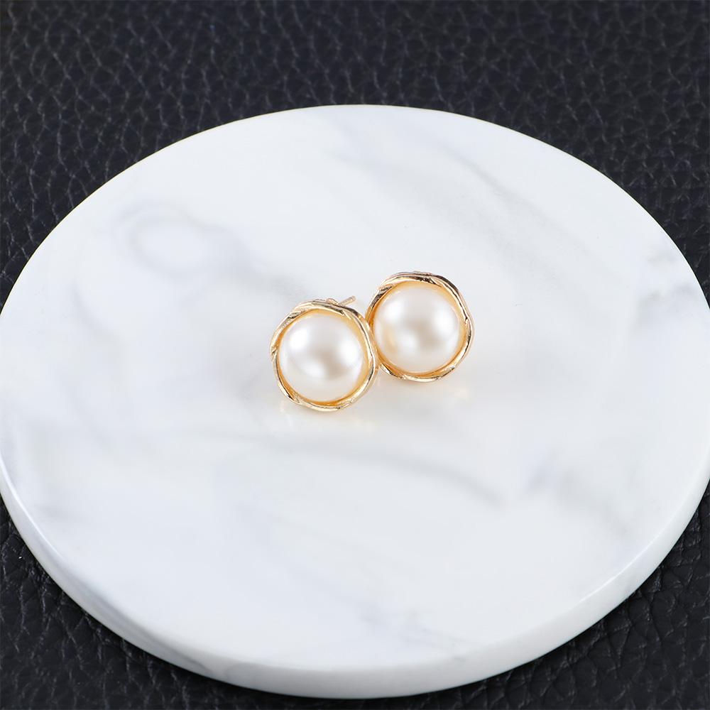 For Women Hollow Flower Simulated Pearl 6 Pair/Lot Stud Earrings Jewelry Accessories Earring Sets